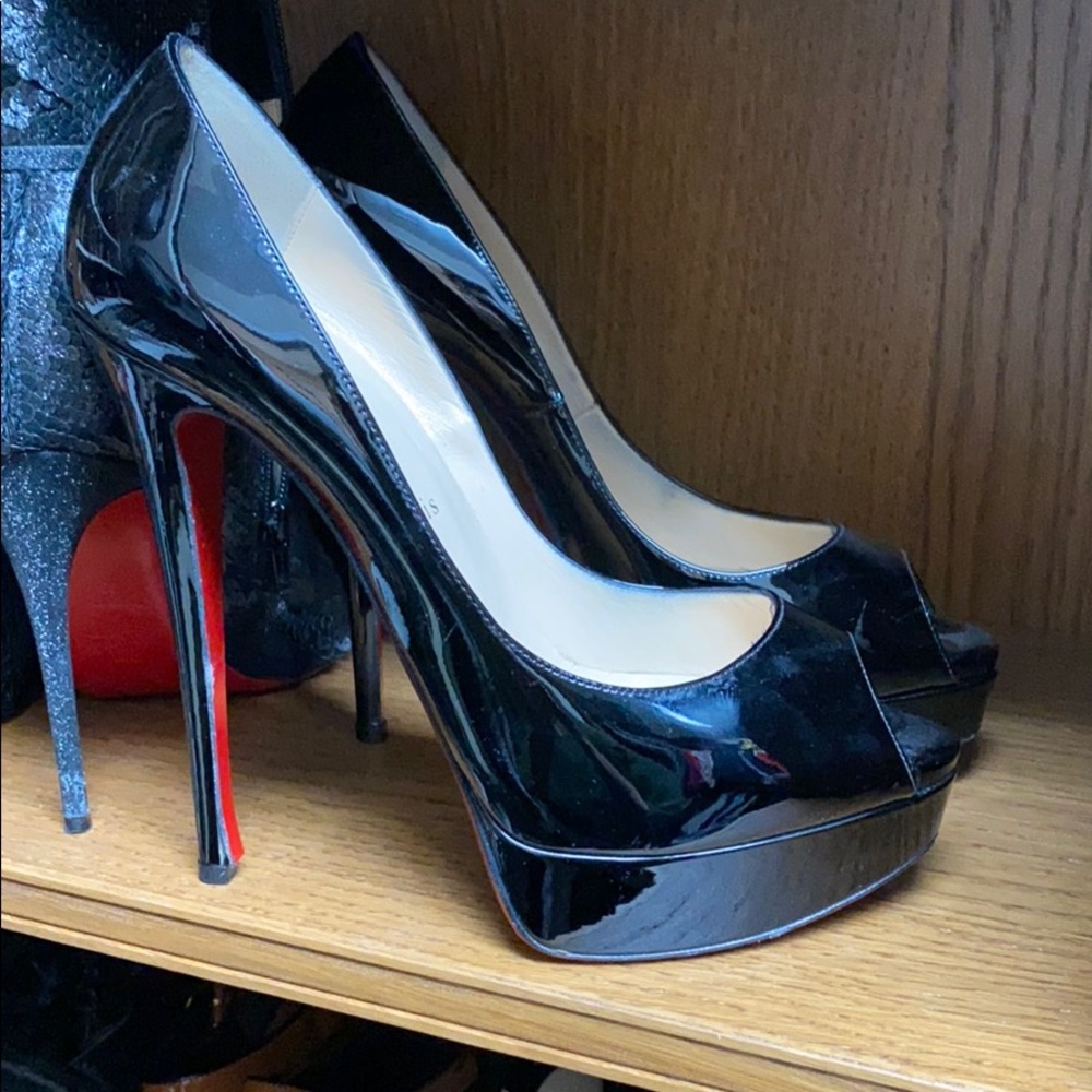 Christian Louboutin Lady Peep 150 Patent Calf